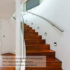 Cree 3w led deck stair lighting, ip67 outdoor stair lights exterior led deck lights can make low voltage 12v or 24vdc or high voltage 240v or 120v & , are designed to be mounted into a deck or can be recessed into any concrete or paving surface. Step Led Deck Light Zonk Outdoor Indoor Wall Mount Stair Lights Waterproof Square Landscape Stairway Lighting 120v Black Finish Pricepulse