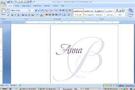 How To Design Your Own Monogram In Microsoft Word Create Invitations Lettering Wedding