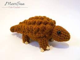 Amigurumi Ankylosaurus Dinosaur Dinosaur Pattern Dinosaur Amigurumi