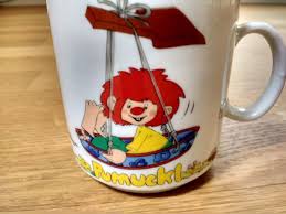 vintage pumuckl cup swing defective vintage vintage cups retro