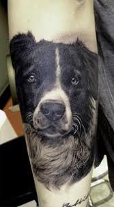 Black And Grey Dog Tattoo Dog Portrait Matteo Pasqualin Black Grey Beautiful Animal Tattoos Dog Tattoos Dog Portrait Tattoo