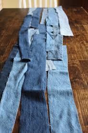 Denim Table Runner Denim Table Decor Jean Wedding Decor Denim Table Runner Denim Party Denim Table Decor
