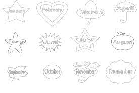 All 12 months and 1 blank month. Free Printable 12 Months Of The Year Coloring Pages