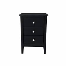 Alcalde 3 drawer black top nightstand. 3 Drawer Nightstands Bedside Tables Hayneedle