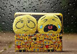 Dua Kuning Emoji Mewah Mainan Menangis Cuaca Jelek Hujan Piqsels