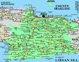 Σε εφαρμογή τίθεται από αύριο τετάρτη, το μίνι lockdown που είχε προαναγγελθεί στο ηράκλειο της. Map Of Heraklion High Resolution Maps Of Heraclion Crete