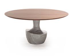Round Dining Table Anfora Walnut Table By Potocco Walnut Table Dining Table Table