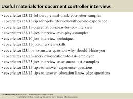 Document controller cv cover letter sample. Top 5 Document Controller Cover Letter Samples