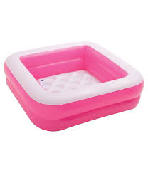 Bathing your baby is an experience many parents treasure. Buy Akshaj Soft Inflatable Square Baby Pool Play Box Bath Water Tub For Kids Multicolour 85 X 85 X 23 Cm Online At Low Prices In India Amazon In