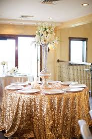 Pin By Rachelle Anderson Holmes On Golden Love Gold Wedding Reception Gold Sequin Tablecloth Gold Tablecloth