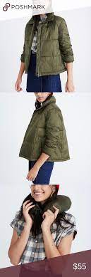 Madewell Travel Buddy Puffer Jacket Green Green Jacket Jackets Puffer Jackets