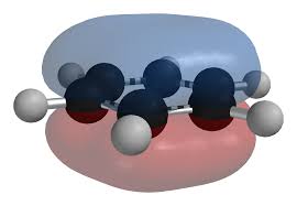 The six atomic p orbitals combine to form six molecular #π# orbitals. File Benzene Pi Mo 3d Balls Png Wikibooks Open Books For An Open World