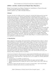 Een gedetailleerde kaart of navigatiesysteem is aan te raden. Pdf Adore A Modular Standards Based Digital Object Repository