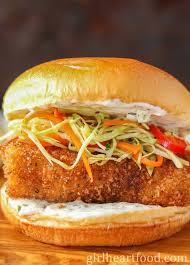 Crispy Fried Fish Burger Recipe W Tartar Sauce Slaw Recipe Burger Recipes Recipes Fish Burger Recipe