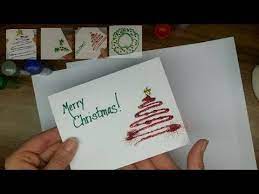 Sub out the imagery with your photos. Craft Make Your Own Glitter Christmas Cards Part 1 Youtube