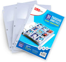 Step 2 draw a rectangle on the construction paper with the length and width of the card sleeve using a pencil. Amazon Com Rubex 30 Pack 9 Pocket Trading Card Protector Sleeves Pages Clear Heavyweight Trading Card Holders Ideal For Pokemon Yugioh Baseball Basketball Football Sport Game Cards Coupons Office Products