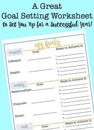 Print the worksheet about family and complete the exercises to help you practise your english! A Great Goal Setting Worksheet To Set You Up For A Successful Year Momof6