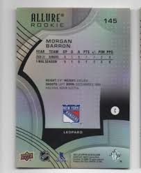 2021-22 Upper Deck Allure Leopard RC Morgan Barron Rangers A-1072