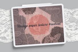 Soft texture brushes for procreate 4497260. 10 Vintage Paper Texture Procreate Brushes By Auramarina Thehungryjpeg Com