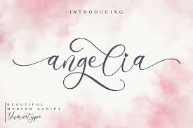 Enter some text in the box below, then click the preview button. Angelia Lovely Script 438187 Script Font Bundles In 2020 Modern Typeface Handwritten Fonts Commercial Use Fonts