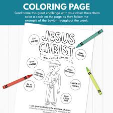 It was inspired by alma 7:10 and was designed to help you with your come, follow me study. Primary 2 Ctr Lesson 9 Jesus Christ Was A Child Like Me The Red Headed Hostess
