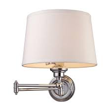 Flexible dimmable swing arm lamp,clamp mount office studio home table desk light. Titan Lighting Westbrook 1 Light Polished Chrome Swing Arm Wall Mount Tn 6909 The Home Depot