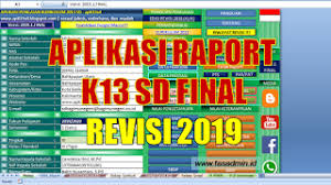 Check spelling or type a new query. Aplikasi Raport K13 Sd Tahun 2019 Revisi Final Tasadmin