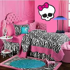 Monster High Doll Wallpaper Art Sricker Mural Handmade Room Wall Decor With Images Pink Zebra Bedrooms Zebra Bedroom Zebra Room