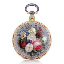 Bovet Fleurier A Rare Gold And Enamel Open Faced Centre Seconds Duplex Watch Made For The Chinese Market Pendant Watches Pocket Watch Antique Antique Watches