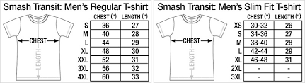 slim fit t shirt size chart fitness and workout