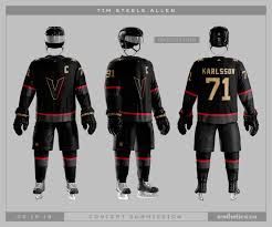 What you got was the golden knights' uniforms for their inaugural nhl season. Vegas Golden Knights Concepts Icethetics Co