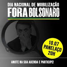 Bolsonaro mocks the pandemic and calls for a refocus on the economy instead of the health needs of brazilians. Amanha E Dia Nacional De Mobilizacao Pelo Forabolsonaro Confira Como Participar Sintufrj