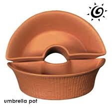 Terracotta Umbrella Planter Pots Enjoy This Summertime Favorite A Tabletop Garden Planter Made With Terra Diy Patio Table Patio Table Decor Outdoor Patio Diy