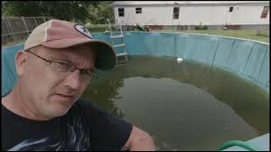 Overlap pool liner in an intex/Coleman pool cleaning and update. Part 2