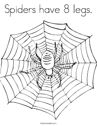 Have fun discovering pictures to print and drawings to color. Spiders Have 8 Legs Coloring Page Twisty Noodle Coloring Home