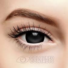 Black And White Sclera Contacts Black Mini Sclera Zombie Halloween 1 Day Colored Contact Lenses Contact Lenses Colored Prescription Colored Contacts Color Contacts For Halloween