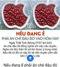 Dù tin đồn về công dụng cầu duyên của đậu. Máº¥y Báº¡n Äƒn Che Ä'áº­u Ä'á» Ngay Tháº¥t Tá»‹ch NÄƒm Ngoai Valentine Nay Ä'a Co NgÆ°á»i Yeu ChÆ°a Va Ä'ay La Cau Tráº£ Lá»i