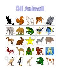 Ecco qui una favolosa tombola per giocare con gli amici e passare il tempo in allegria in famiglia a natale, capodanno e tutte le volte che vorrete. Animali In Italiano Tombola Bingo Unterrichtsmaterial Im Fach Italienisch Animals Bingo Giraffe