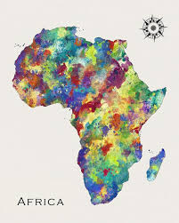 Afrika ist mit 55 ländern und einer oberfläche von 30.244.050 km² der zweitgrößte kontinent der erde. Afrika Afrika Karte Karte Von Afrika Sudafrika Lagos Etsy