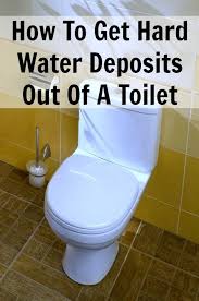 Hard Water Deposits In A Toilet Bowl Can Be Difficult To Remove Here S How To Handle Mineral Deposits An Hard Water Stain Remover Hard Water Hard Water Stains