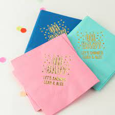 Baby shower napkins