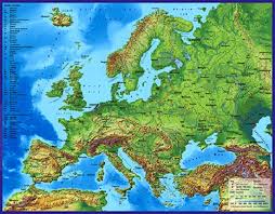 Europer karte / was ist europa? 3d Landkarte Europa Mit Stadten 60 X 47 Cm Karte Tiefenbilder