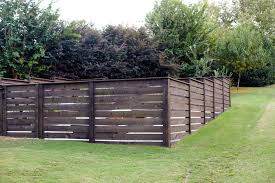 For permanent installation on a wood fence, twist cup hooks ($4, target) into a wood fence at your desired placement. 17 Beautiful Garden Fence Ideas