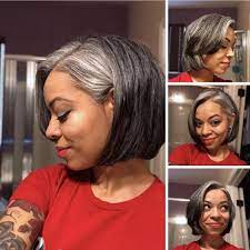 Rhiannon 14 Months Of Grey Hair Transition Salt Pepper Hair Transition To Gray Hair Gray Hair Growing Out Grey Hair Color
