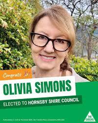 GREENS WIN: Olivia Simons is your Greens councillor for Hornsby Shire  Council! 💚 Congratulations ✨✨✨
