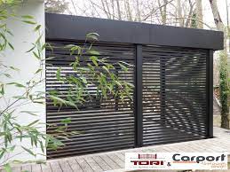 Carport Aluminium Sur Mesure Garantie Laquage 5 Ans Choix Des Couleurs Et Du Claustrat Carport Designs Carport Pergola