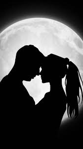 Couple Love Wallpaper Backgrounds Painting Love Couple Silhouette Painting