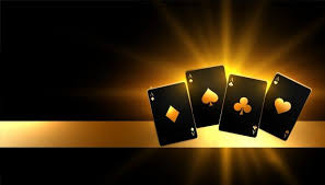 Download Glowing Golden Paying Cards Casino Background For Free Boutique Logo Design Poker Cards Retro Sign