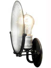 1915 Automobile Headlight Lens Sconce In 2021 Steampunk Lighting Lamp Headlight Lens