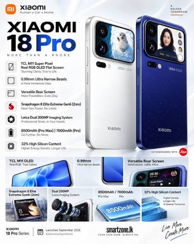 आगामी हैंडसेट: Xiaomi 18 Pro Max की Geekbench लिस्टिंग से लॉन्च से पहले अहम जानकारी सामने आई Xiaomi ने हाल ही में घोषणा की है कि Xiaomi 18 Pro सीरीज़ इस महीने